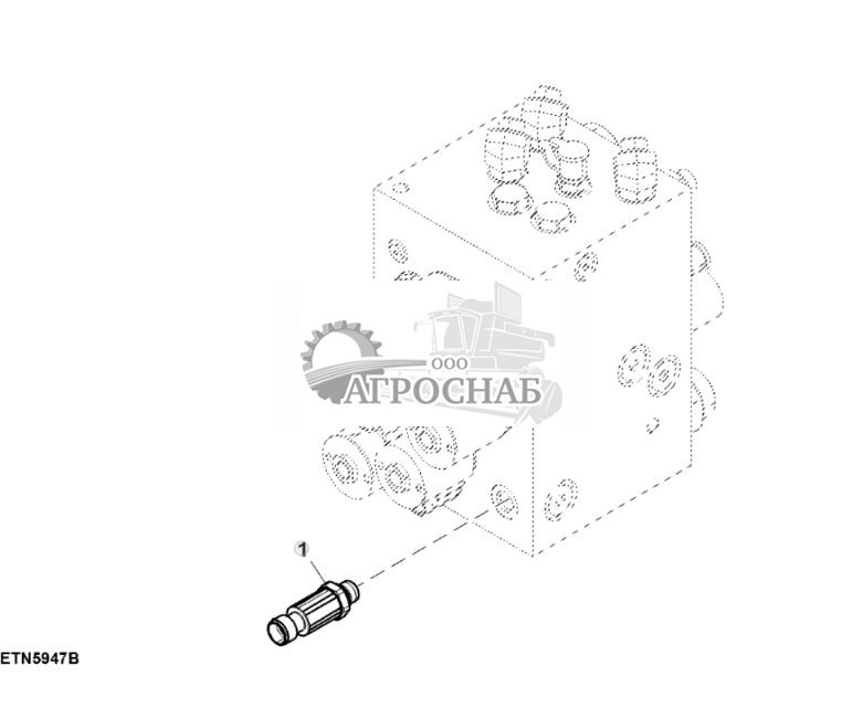 Датчик давления, гидравлический клапан регулирования расхода наклонной камеры - ST817198 77.jpg